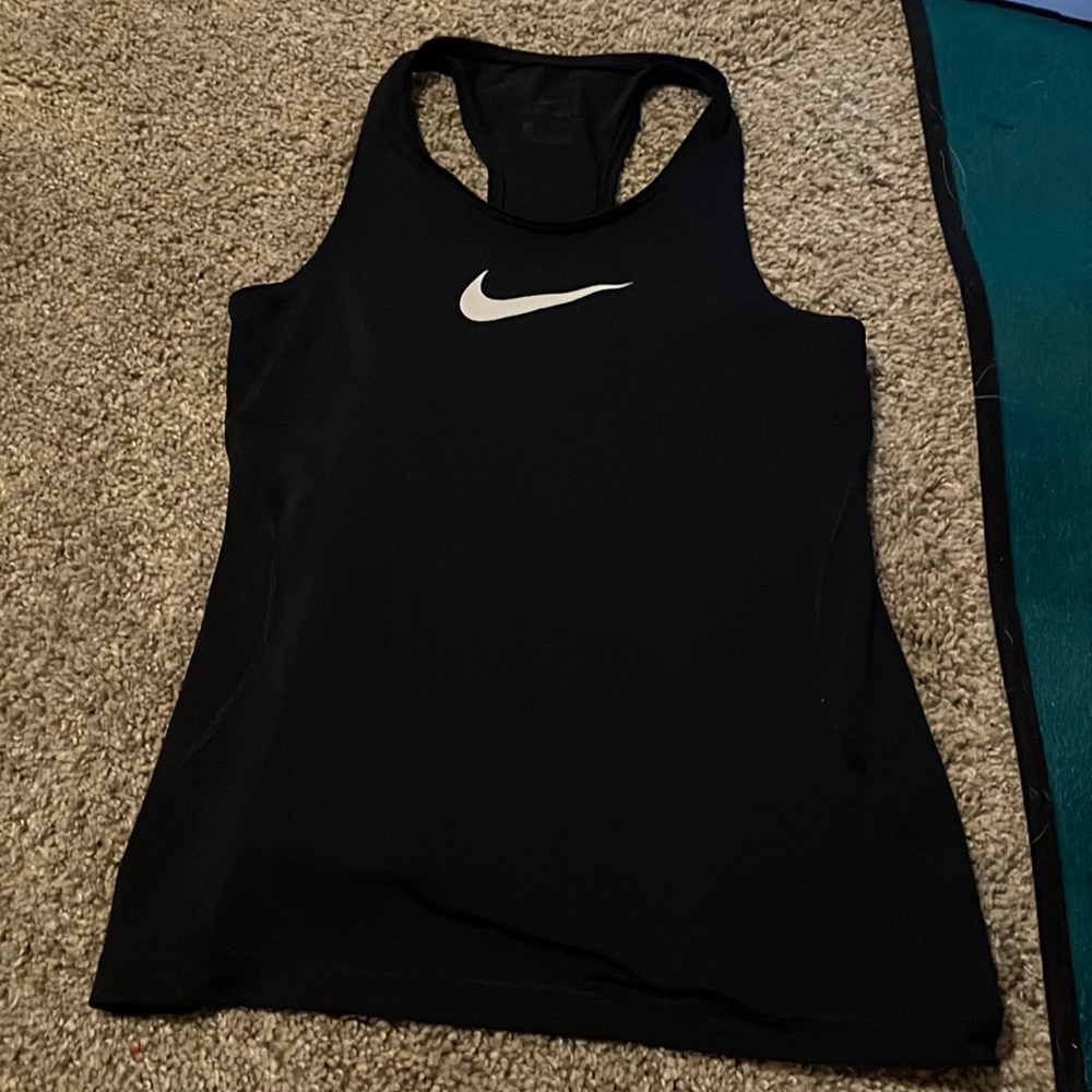 nike black tank top girls M